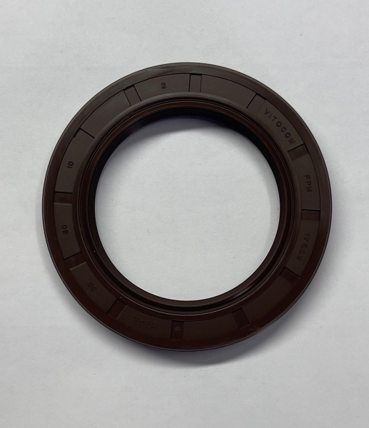 Сальник 2.2-55х80х10 с пружиной, вала коленчатого пер. УМЗ-4215,4216,А274 (VITON) 17552 Фторкаучук