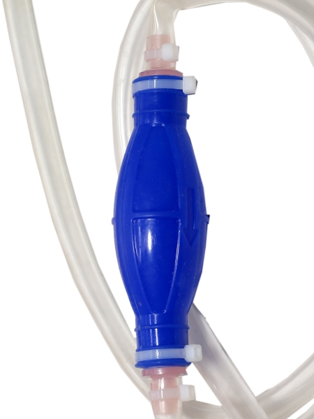 Насос для ручного переливания бензина в сборе (силик.) 1,5 м (D15-1,5м)