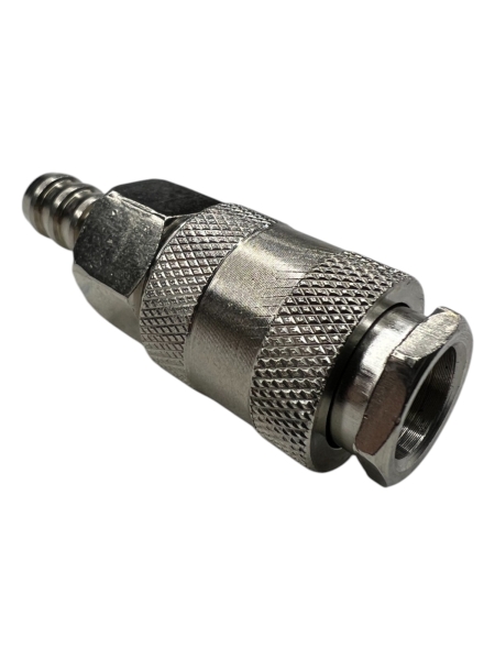 Разъем пневм. быстросъемный d-10 под трубку ПВХ "елка"