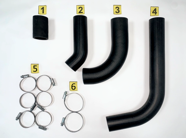 Патрубки радиатора 3102 дв. 402 (к-т 4 шт с хомутами) NORMA ФАРЕР