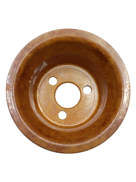 Шкив водяного насоса Г-ль, В-га ЗМЗ-406,405,409 (прессованный,коричневый)