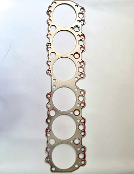 Прокладка головки блока Д-260 (на 6 цилиндров) с герметиком усилена (обложена) металлом  БЦМ