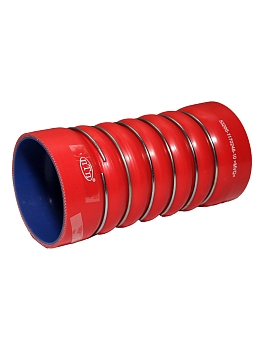 Патрубок интеркуллера Камаз ЕВРО (100х110*L210) 5 слоев красный ПТП