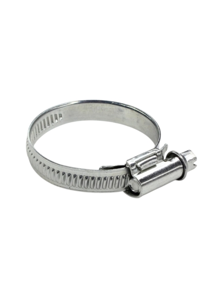 Хомут червячный 26-44/9 (цинковое хроматирование) Завод ТРУД