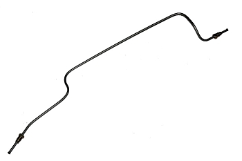 Трубка от тройника к левому заднему тормозу