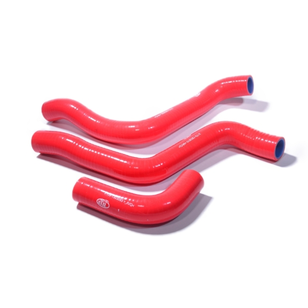 Патрубки радиатора ВАЗ 2170 Приора красн. (к-т 3 шт.)