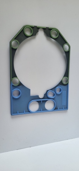 44 Прокладка ГБЦ ЯМЗ-8421 зел./син. с метал. каркасом