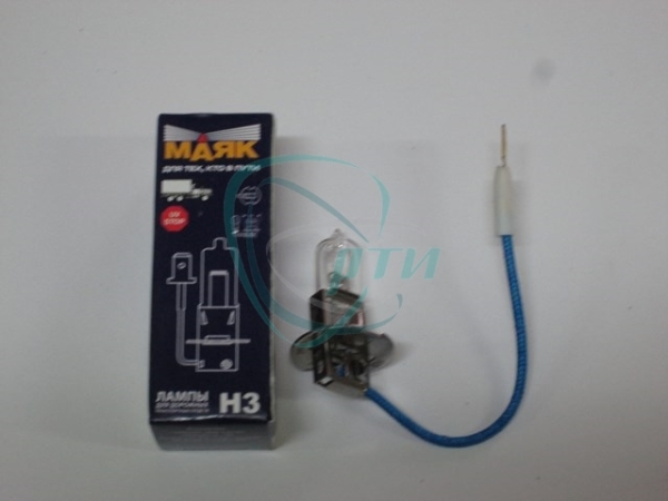 44 Лампа фар H3 24V-70W Pk22S Маяк