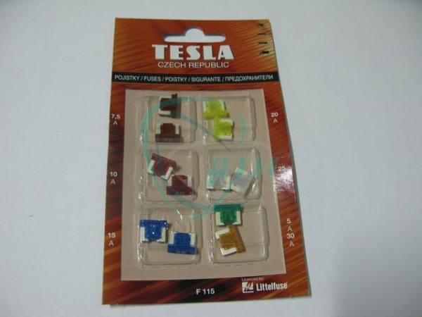 44 Предохранитель F 115 Little Fuses EXTRA MINI (блистер 12 шт.7,5-2,10-2,15-2,20-2,25-2,5-1,30-1.)