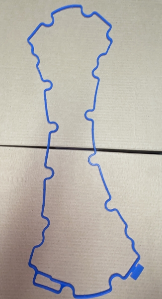 Прокладка масл. картера Г-ль дв.Cummins ISF-2.8 (силикон синяя)