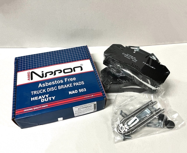 Колодка тормозная МАЗ 206,DAF,DENIS,SAF (PAN 19-1) с монтажным комплектом (комп. 4шт) Allied Nippon