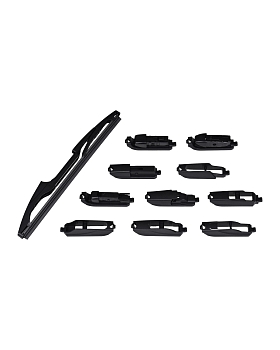 Щетка стеклоочистителя задняя гибридная 10/250mm крепление 10 коннекторов KURUMAKIT