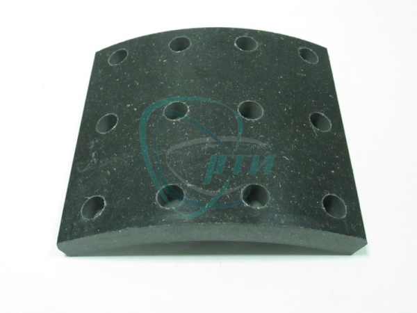 Накладка тормозная КАМАЗ ЕВРО с заклепками (к-т 8 шт. внутр. шлиф. 19,0х16,0) с заклепками