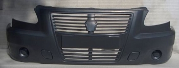 33 Бампер Газель "Бизнес" передний в сборе (литая решетка)