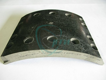 Накладка тормозная ЛиАЗ-5256 перед. сверл.(б/асб.) (сверл.)