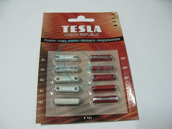 Предохранитель F 151 (5х8А ,5х16А) блистер 10 шт.