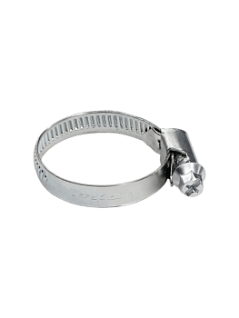 Хомут червячный 25-40/9 (цинковое хроматирование) Завод ТРУД