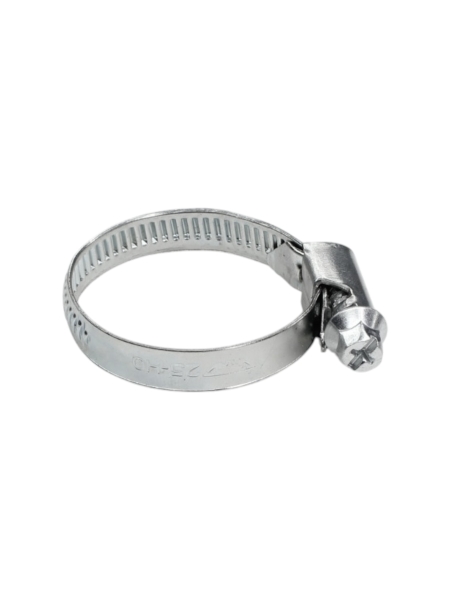 Хомут червячный 25-40/9 (цинковое хроматирование) Завод ТРУД