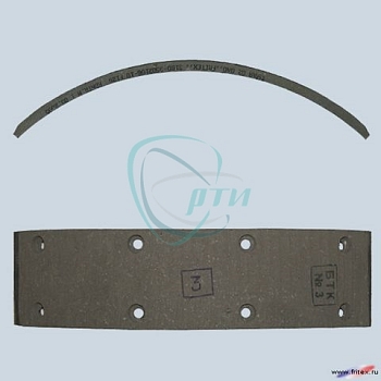 Накладка тормозная УАЗ-3160 кор. (б/асб.) сверл.