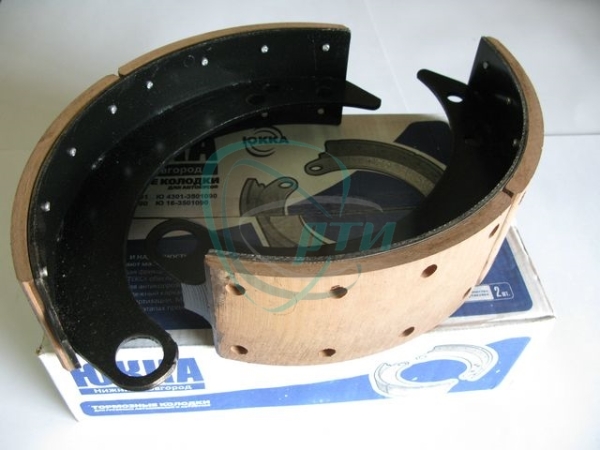 Колодка тормозная Г-3307 зад. (накладка "ВАТИ") (инд.упак 2шт)