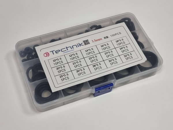 Набор резиновых колец 15 размеров, 100 штук