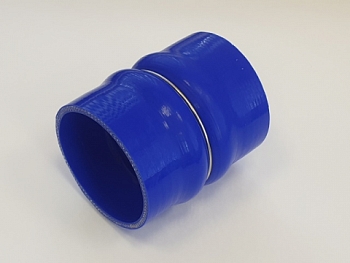 Патрубок интеркулера d100, L120CR 1/2 (силикон, с металлическими кольцами)