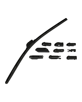 Щетка стеклочистителя бескаркасная для Китайских автомобилей 17/425mm крепление HOOK крючок KURUMAKI