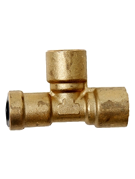 Фитинг металл. трубки ПВХ 8 мм тройник