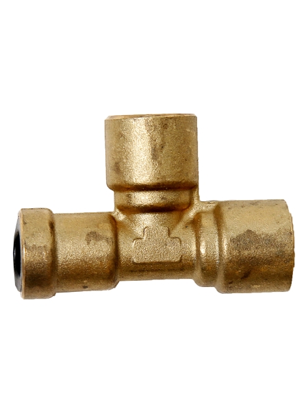 Фитинг металл. трубки ПВХ 8 мм тройник