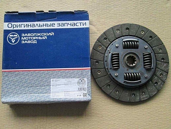 Диск сцепления ведомый ЗМЗ-402,405,406,409,УМЗ-4213,4216 лепестковая корзина