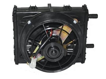 Отопитель салона универсал. (ф=16мм) 24B (алюм.рад) пластм.корпус