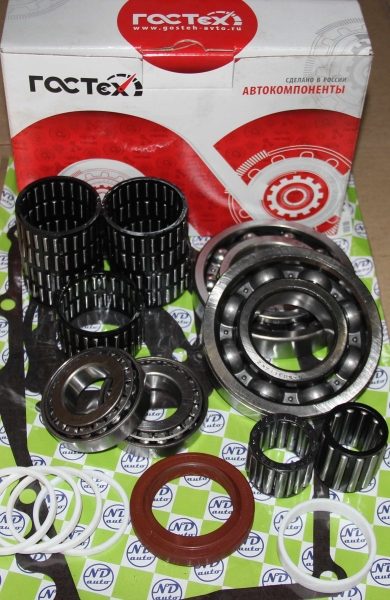 Р/к КПП 5-ст. Г-3307,3309,33104 (подшипники,сальники,прокладки)