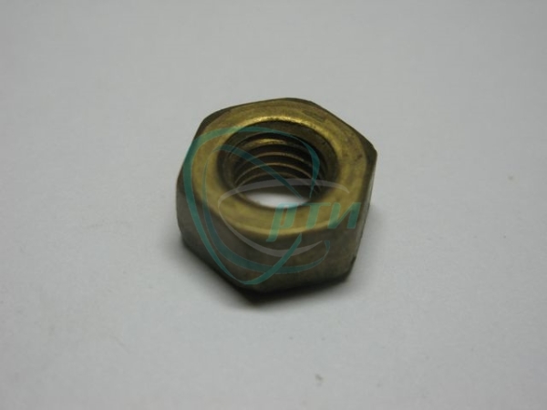 Гайка М10х1,5 приемной трубы Волга, УАЗ (латунь) низкая