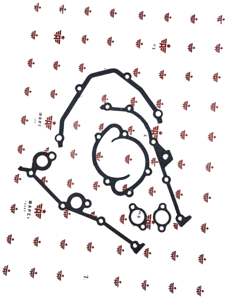 44 Прокладки двигателя/крышки цепи 405/405/409 (6 шт.) ПМБ 0,8 мм ФАРЕР