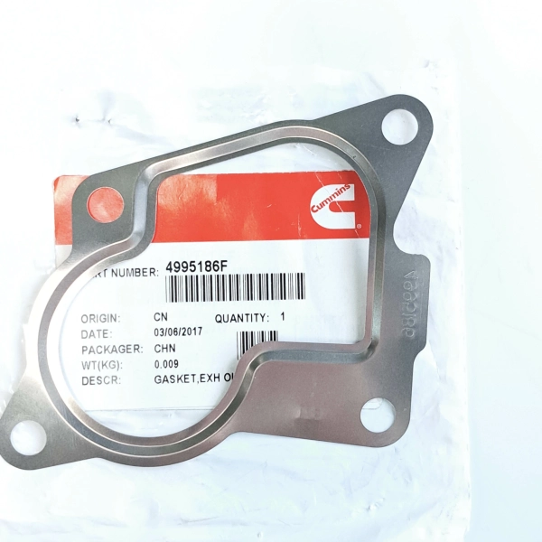 Прокладка выпускного патрубка турбины дв. Cummins ISF 2.8/3.8 (4 отверстия)