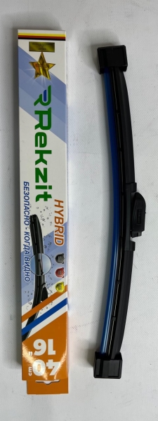 Щетка стеклоочистителя бескаркасная 16/40 см Hybrid REKZIT