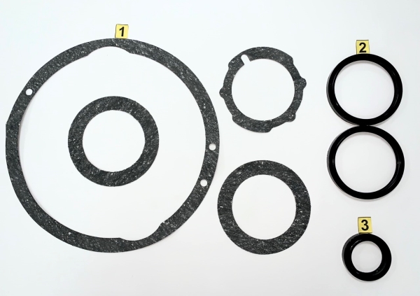 Р/к моста (заднего) ЗИЛ-130 ,4331 с 2-ступ. редуктором прокладки с сальниками ФАРЕР
