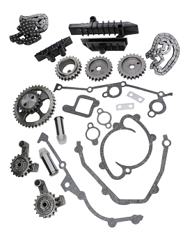 Комплект ГРМ ПРОФЕССИОНАЛ ЗМЗ 405/406/409 Евро-2 (Рычаг, цепи Киров) LSG