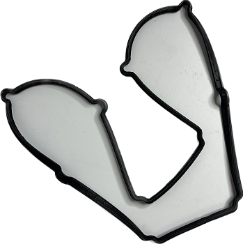 33 Прокладка клапанной крышки ГАЗель дв.УМЗ-А274 EvoTech (резина МБС черная)