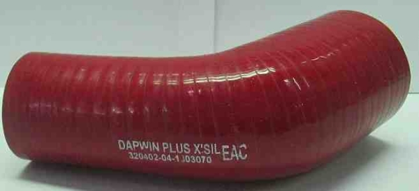 Патрубок ПАЗ-3204 ЯМЗ-5342 Е-4 угловой Darwin Plus