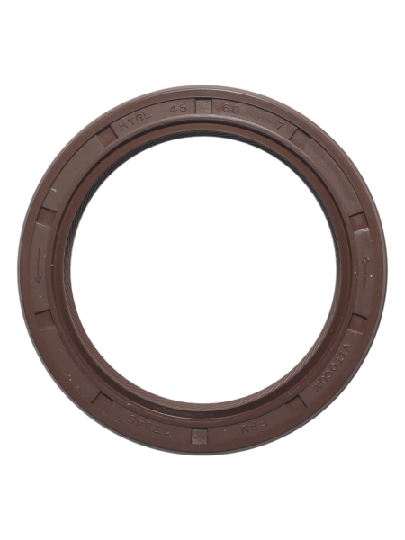 Сальник 2.2-45х60х7 лев. вращен. КАМАЗ ЕВРО/привод ТНВД (аналог 740.50-1029238) FPM-фторкаучук 17345