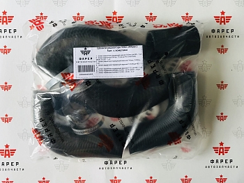 Патрубки радиатора 3302 дв 406 (к-т 5 шт. с хомутами NORMAN) ФАРЕР