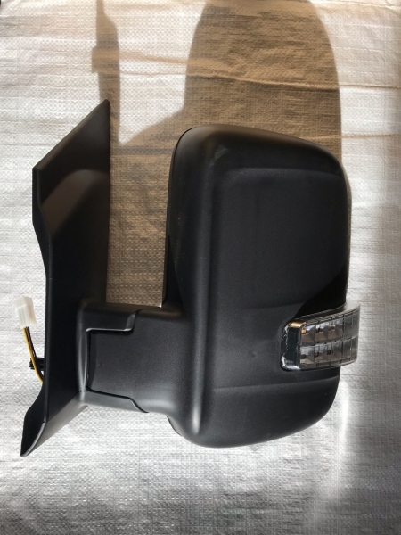 Зеркало заднего вида /Г-ль NEXT/(одноногое) руч. привод, обогрев, с повт, тисненое (черное) левое