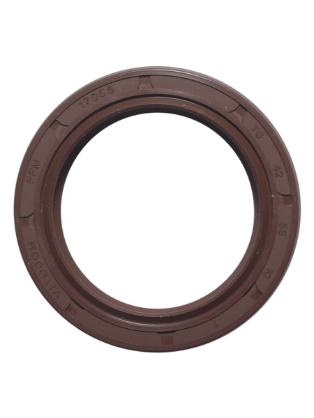 Сальник 2.2-42х58х10 КАМАЗ/механизм рулевой, ЗИЛ/вал сошки FPM-фторкаучук 17055