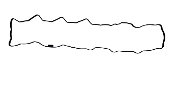 Прокладка клапанной крышки КАМАЗ, ПАЗ дв.Cummins 6ISBe (силикон) черный