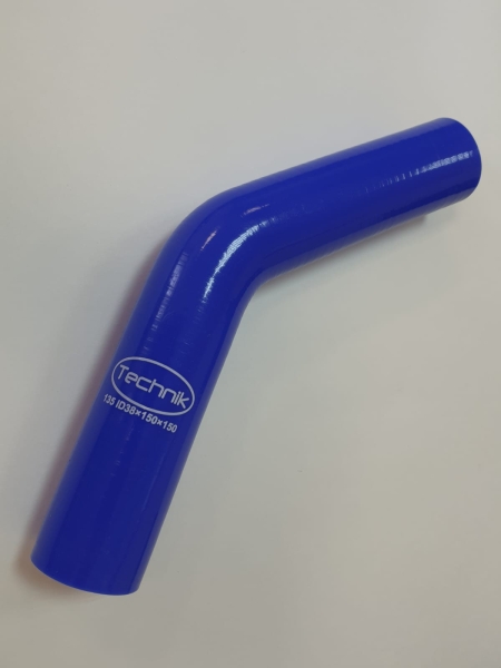 Патрубок радиатора угловой 18/150х150^135° (силикон) Technik